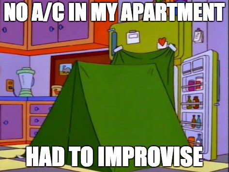 Improvised Air Conditioning Simpsons