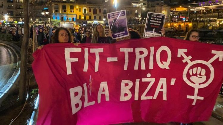 Malta Protesters Call For An End To Violence Against Women