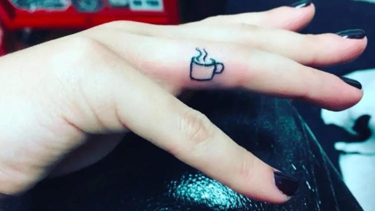 Lea Michele Also Has A Miniature Coffee Cup On The Inside Of Her Finger, In Honour Of Her Grandmother Who Passed Away. 