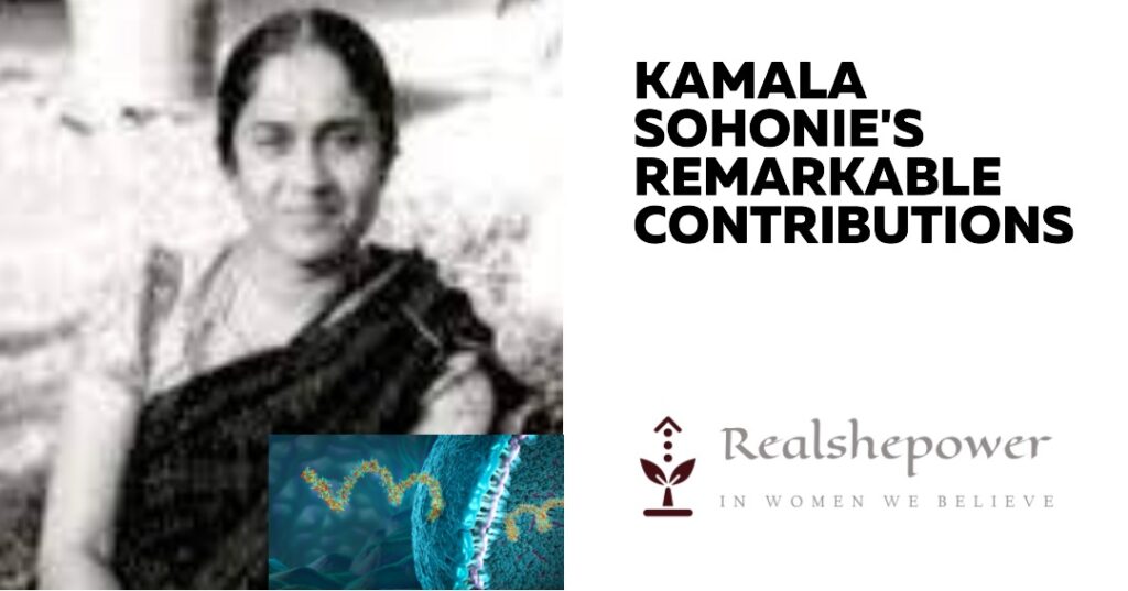 Kamala Sohonie'S Remarkable Contributions