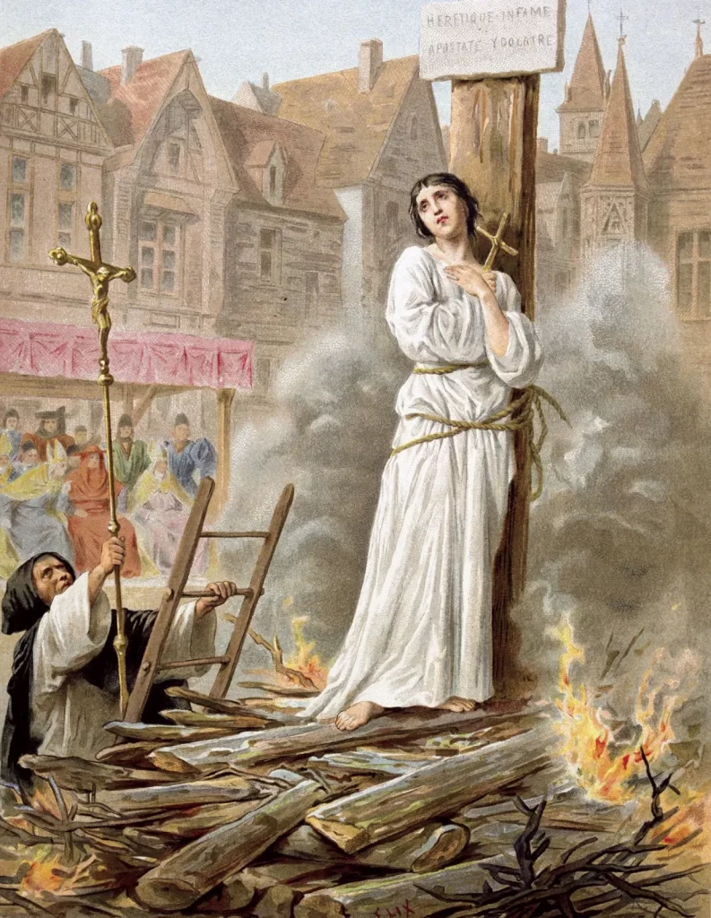 Joan Of Arc Being Burned At The Stake For Heresy, May 30, 1431. © Photos.com/Jupiterimages