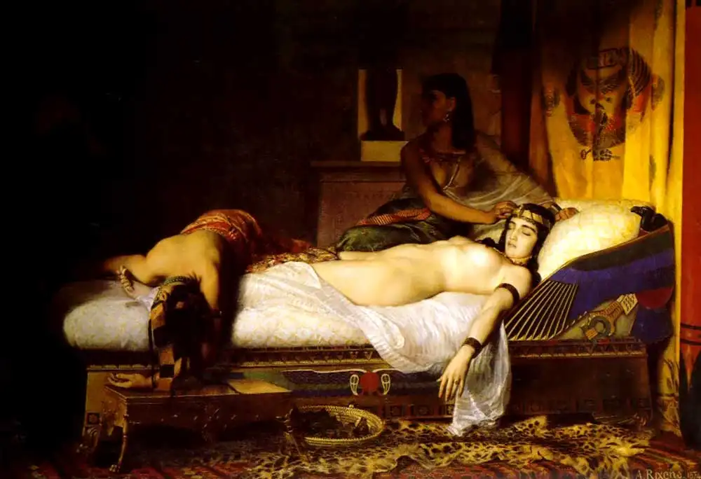 Death Of Cleopatra, By Jean-Andres Rixens, 1874, Via Musee Des Augustins.
