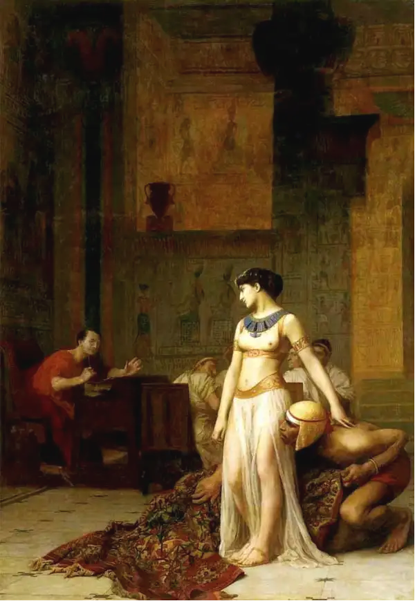 Cleopatra And Caesar, By Jean-Leon-Gerome, 1866, Via Wikimedia Commons
