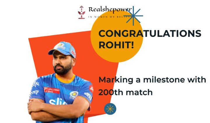 Rohit Sharma Marks A Milestone With 200Th Match For Mumbai Indians