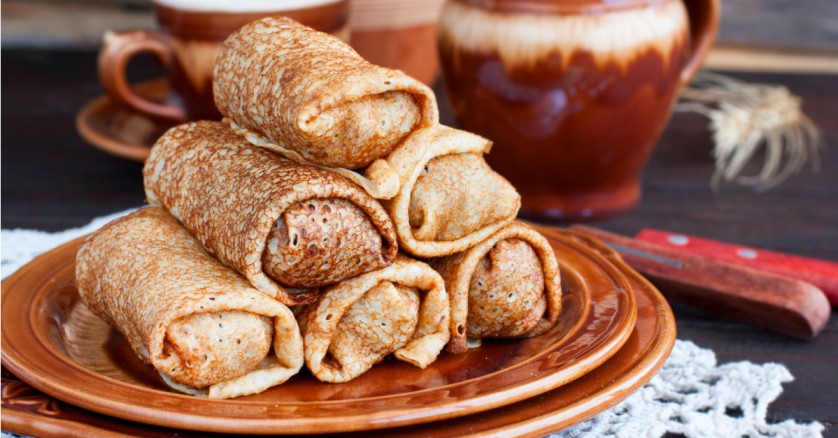 A Taste Of Russia: Blinchiki With Savory Buckwheat Filling
