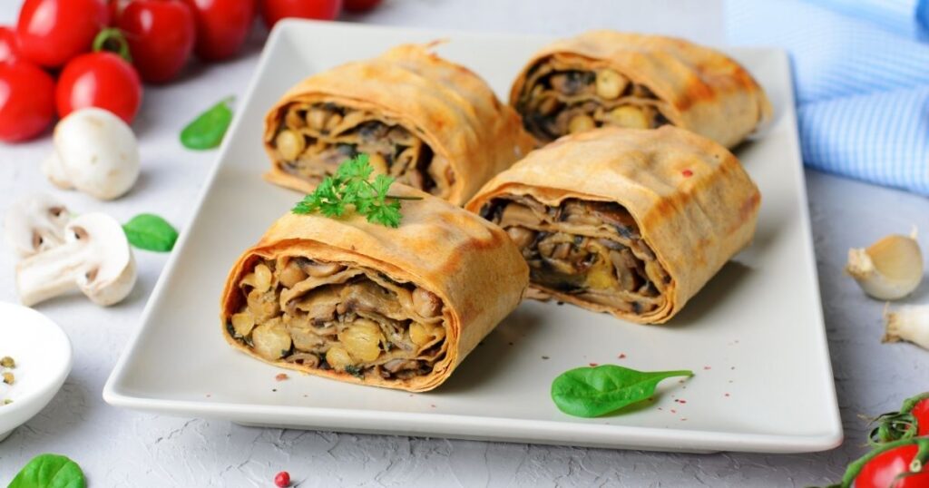 Veggie-Stuffed Whole Wheat Wraps