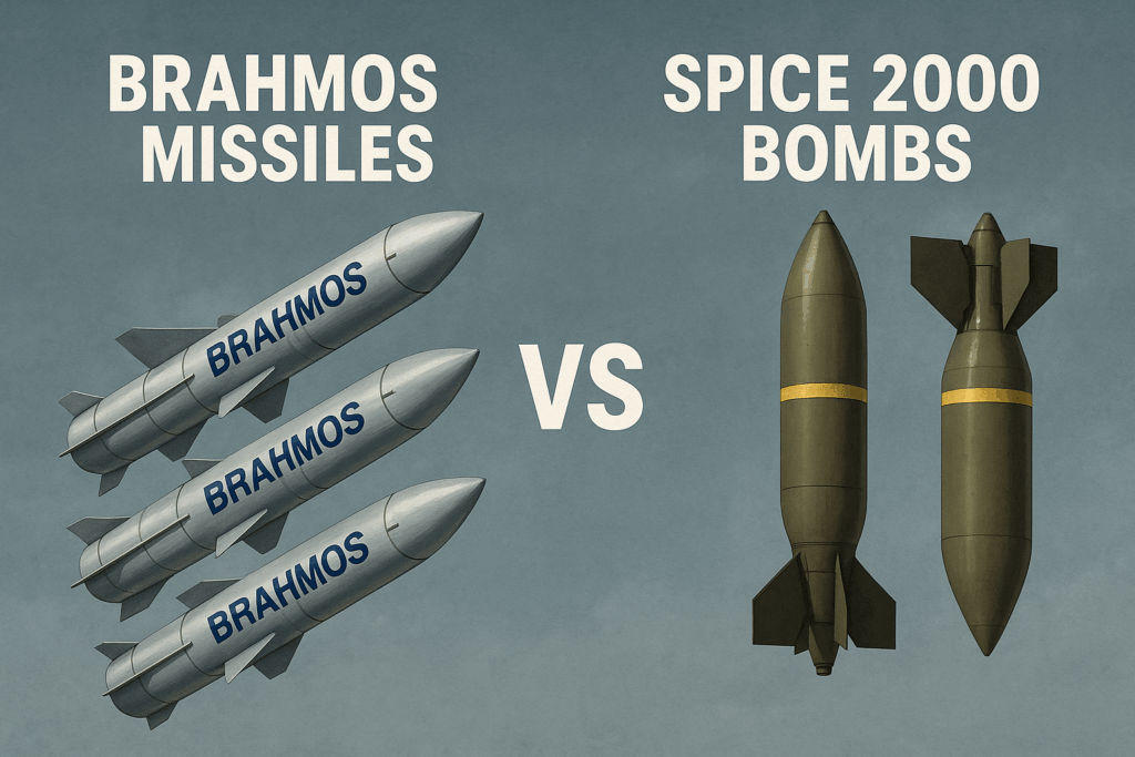 Brahmos Missiles Vs. Spice 2000 Bombs: Analyzing India’s Advanced Weaponry Evolution