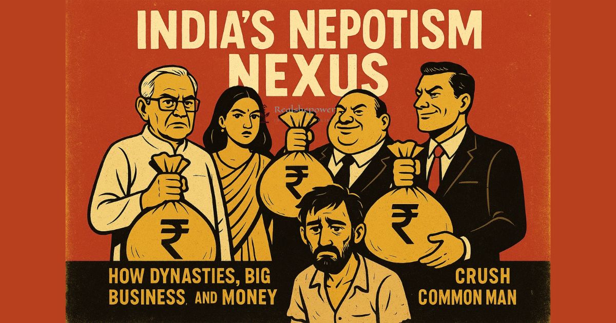 India’S Nepotism Nexus: How Dynasties, Big Business, And Money Crush The Common Man