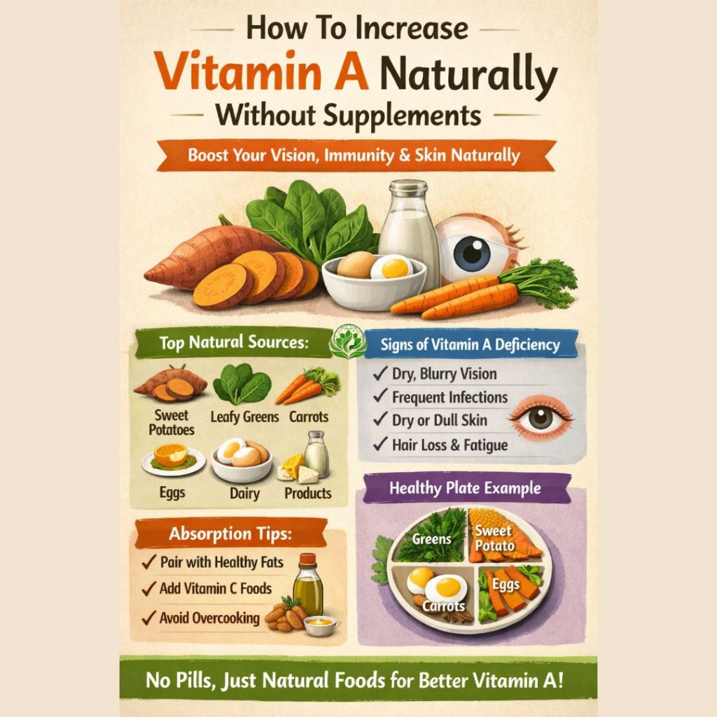 How To Increase Vitamin A Naturally Without Supplements