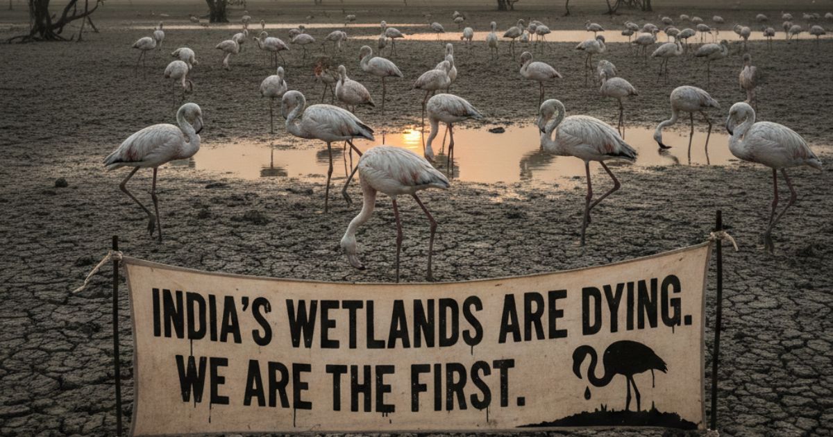 India’s Wetlands Are Dying And The Flamingos Are The First To Warn Us