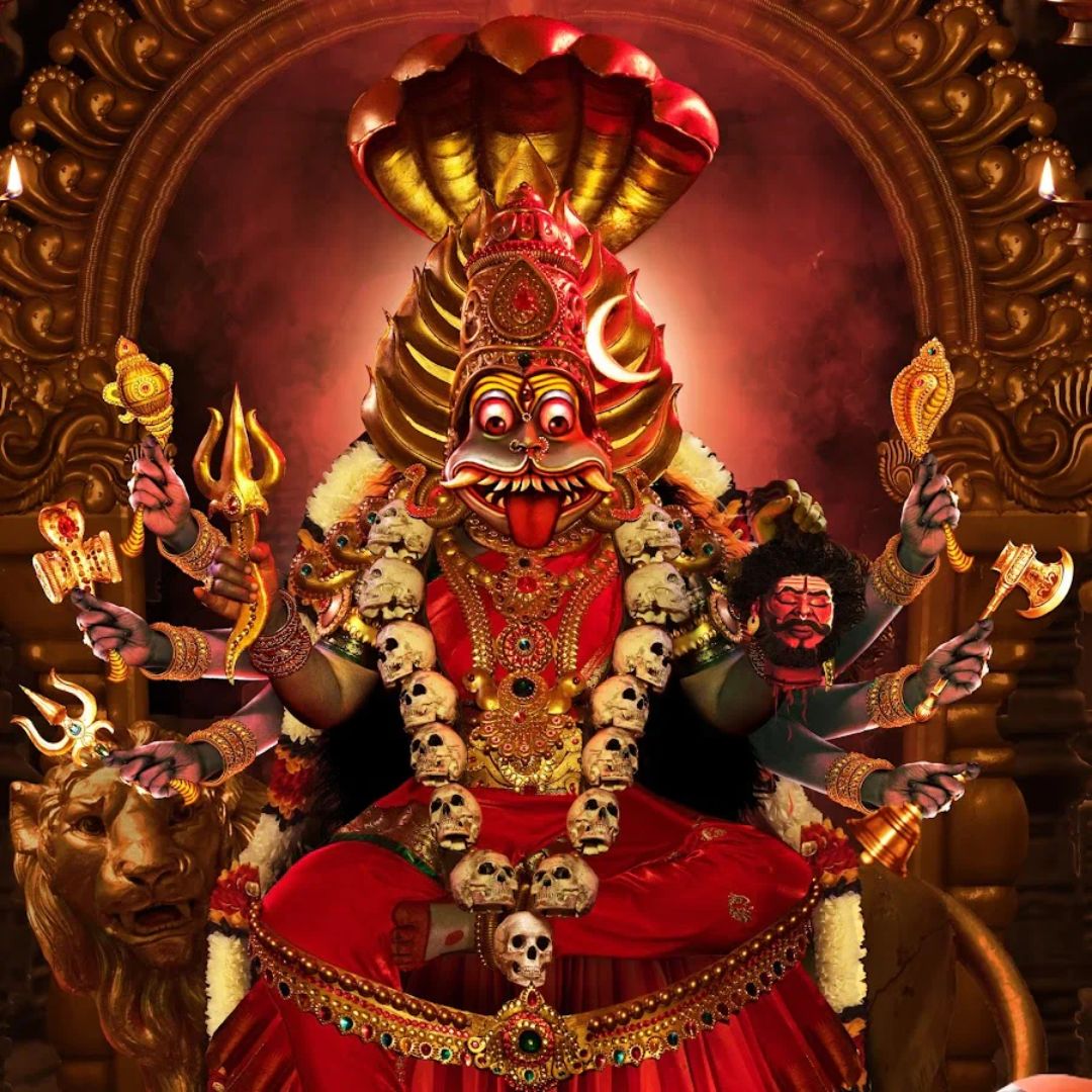 Decoding The Moon Symbolism Of Maa Pratyangira And The Secret Of Amrita