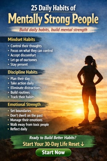 25 Daily Habits Of Mentally Strong People (That Most People Ignore)