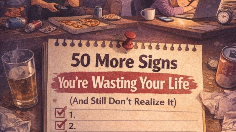 50 More Signs You’re Wasting Your Life (And Still Don’t Realize It)