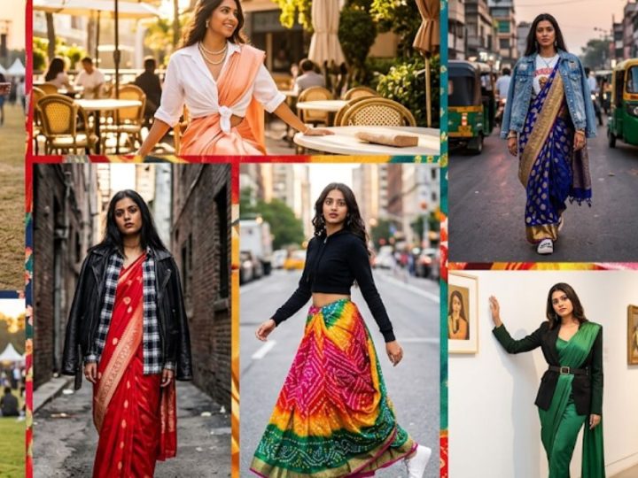 10 Fusion Looks For Spring 2026: How To Style Your Mom’S Old Saree For A Gen-Z Vibe