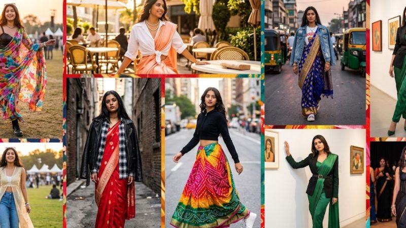10 Fusion Looks For Spring 2026: How To Style Your Mom’S Old Saree For A Gen-Z Vibe