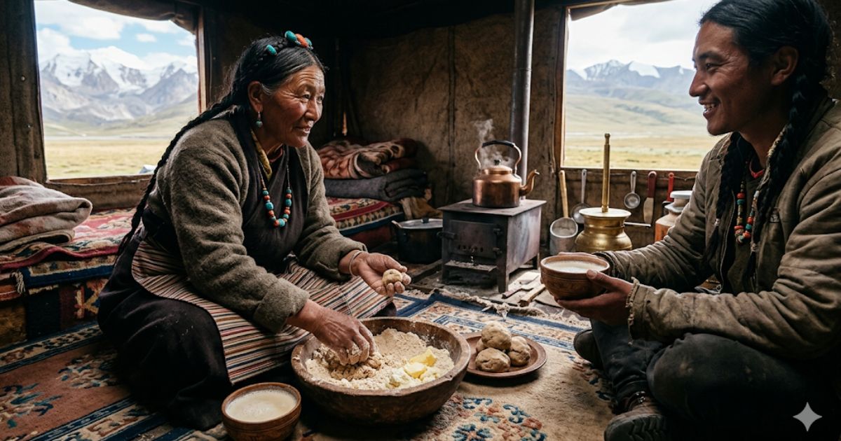 How To Prepare Tsampa (Roasted Barley Flour) At Home And What Is The Traditional Way To Eat It With Butter Tea?