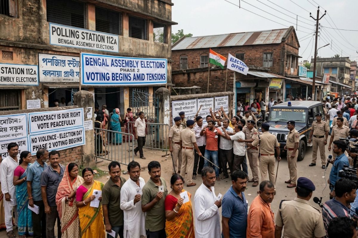 Bengal Assembly Elections Phase 2 Voting Begins Amid Tensions