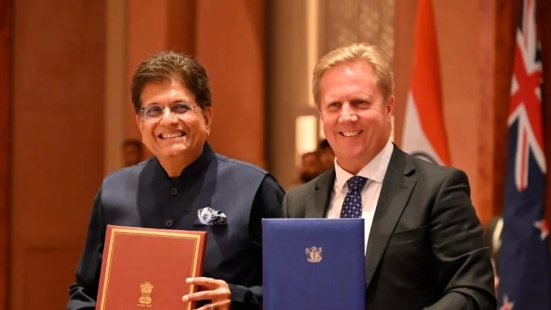 India And New Zealand Sign Historic Trade Agreement
