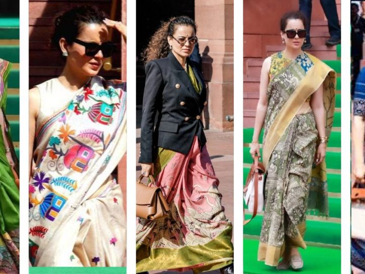 Kangana Ranaut’s Parliament Wardrobe: A Masterclass In Indian Handloom Elegance
