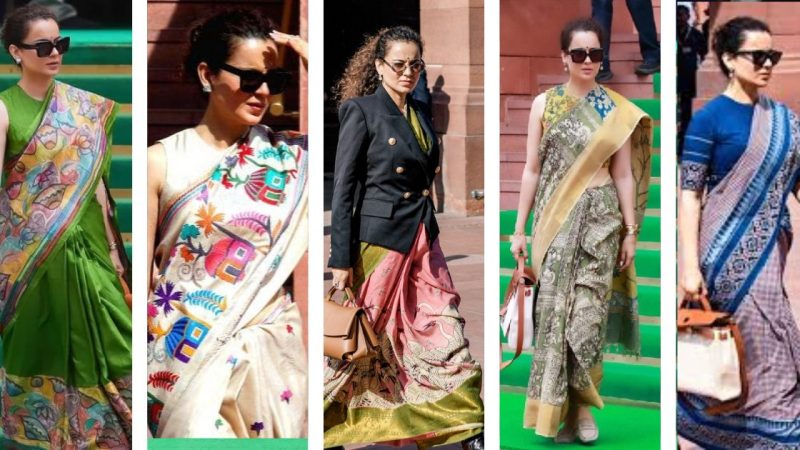 Kangana Ranaut’s Parliament Wardrobe: A Masterclass In Indian Handloom Elegance