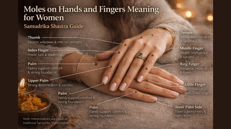 Moles On Hands And Fingers Meaning For Women | Samudrika Shastra Guide