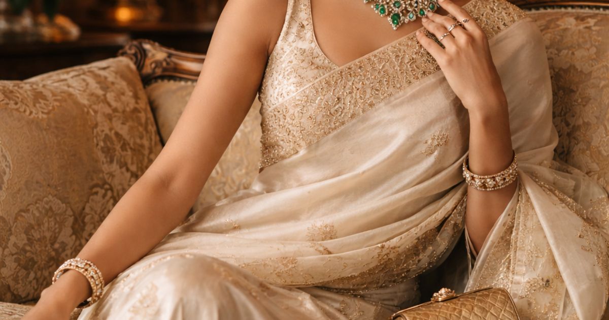 The “Old Money” Saree: How To Style Traditional Indian Wear With Quiet Luxury