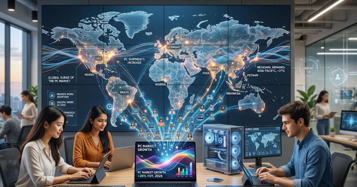 Worldwide Pc Market Growth Q1 2026