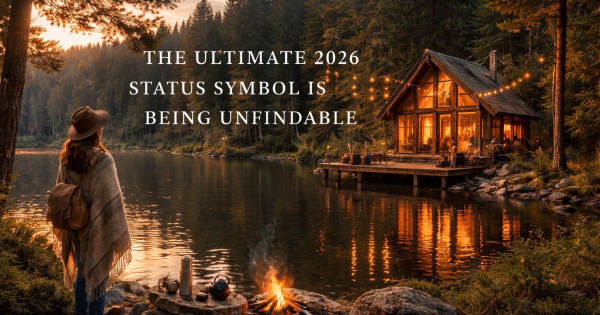The Ultimate 2026 Status Symbol Is Being Unfindable
