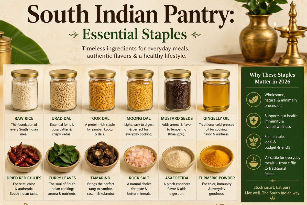 The 2026 South Indian Pantry: Essential Staples