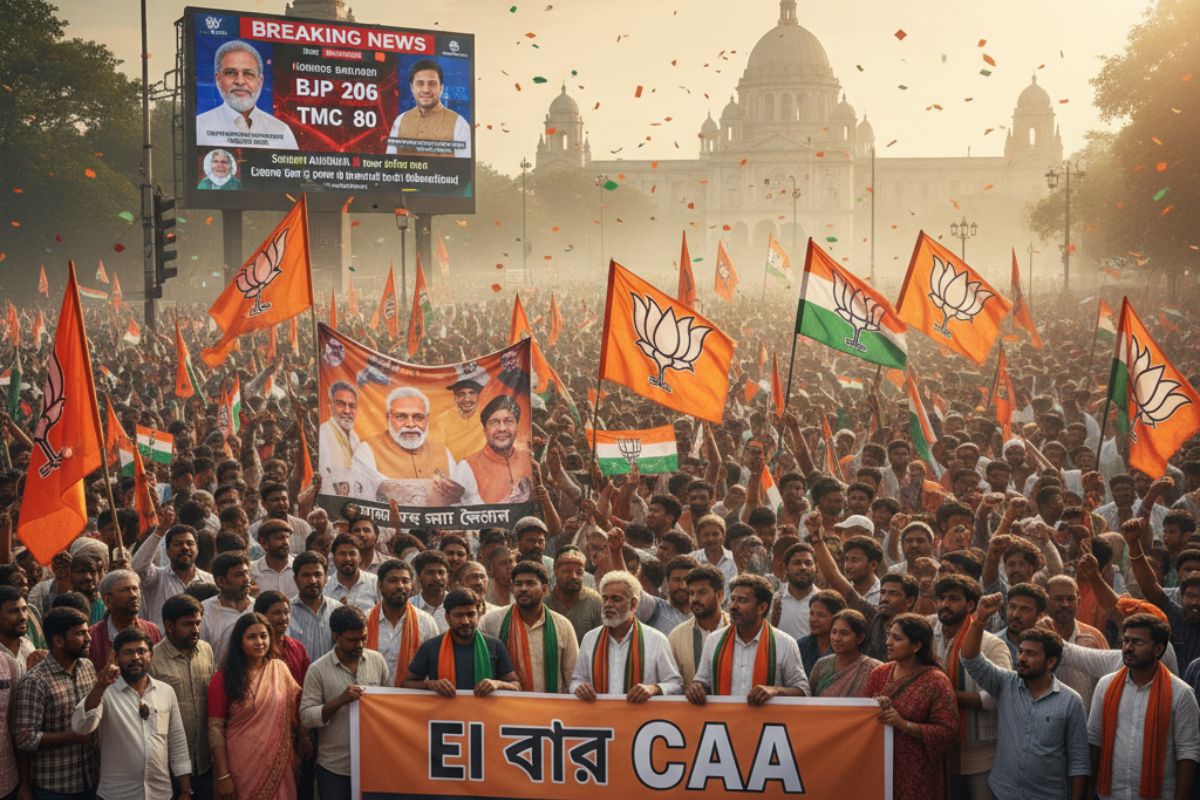 Saffron Surge In The East: Bjp Ends Tmc’s 15-Year Rule In West Bengal 2026