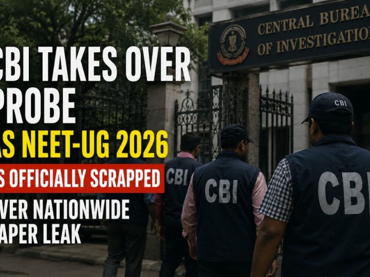 Cbi Takes Over Probe As Neet-Ug 2026 Is Officially Scrapped Over Nationwide Paper Leak