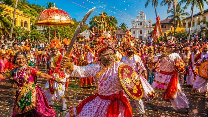 Shigmo Festival Is Goa’s Spring-Summer Carnival Full Of Color, Dance, And Warrior Spirit