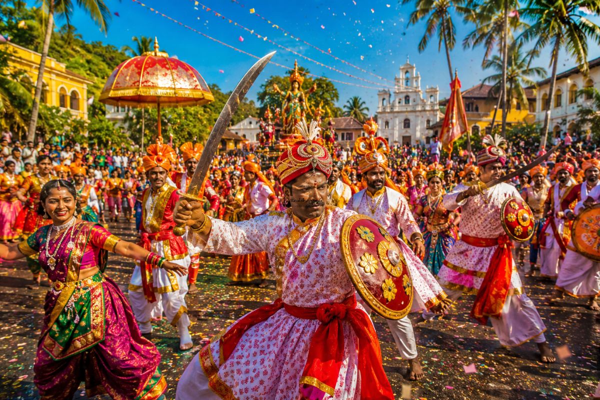 Shigmo Festival Is Goa’s Spring-Summer Carnival Full Of Color, Dance, And Warrior Spirit