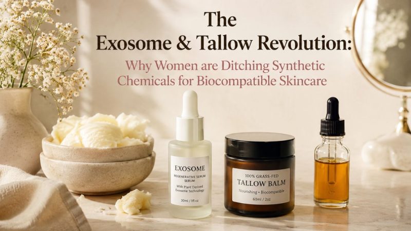 The Exosome & Tallow Revolution: Why Women Are Ditching Synthetic Chemicals For Biocompatible Skincare