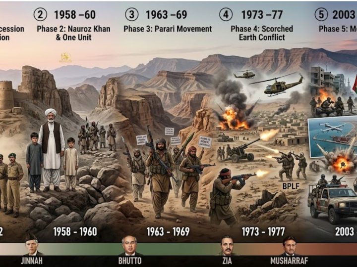 A Historical Overview Of The Five Main Phases Of The Balochistan Insurgency From 1948 To The Present Day