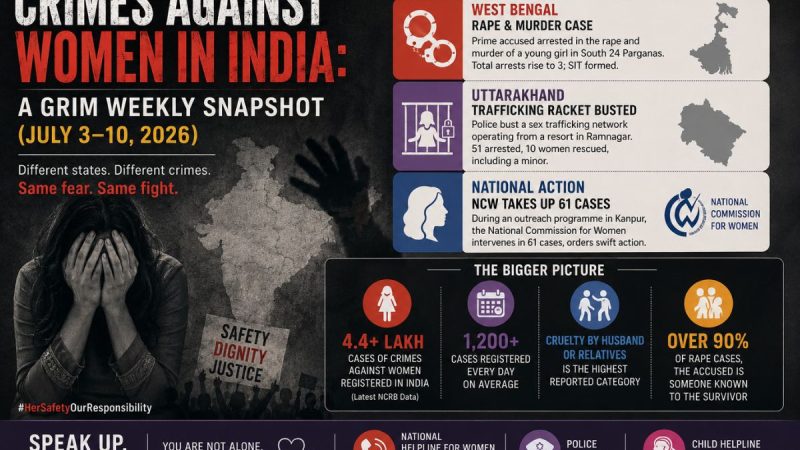 Crimes Against Women In India: A Grim Weekly Snapshot (July 3–10, 2026)