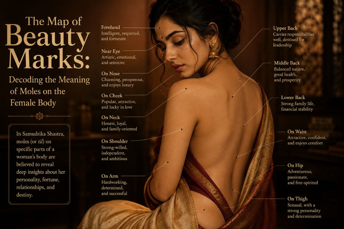 The Map Of Beauty Marks: Decoding The Meaning Of Moles On The Female Body