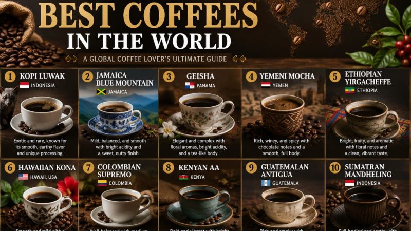 Top 10 Best Coffees In The World: A Bucket List For Every Coffee Lover