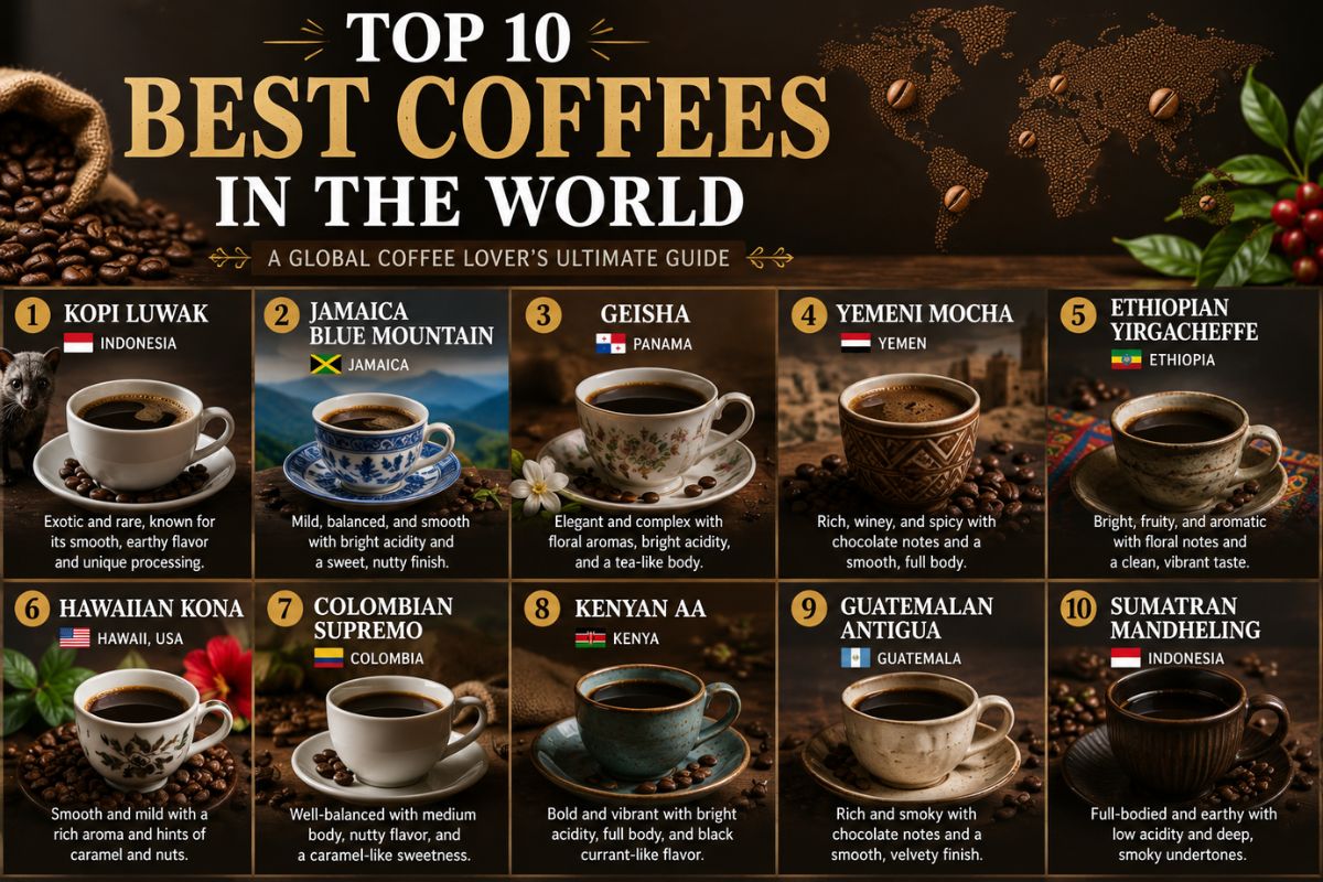 Top 10 Best Coffees In The World: A Bucket List For Every Coffee Lover
