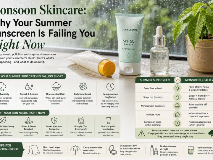 Monsoon Skincare: Why Your Summer Sunscreen Is Failing You Right Now