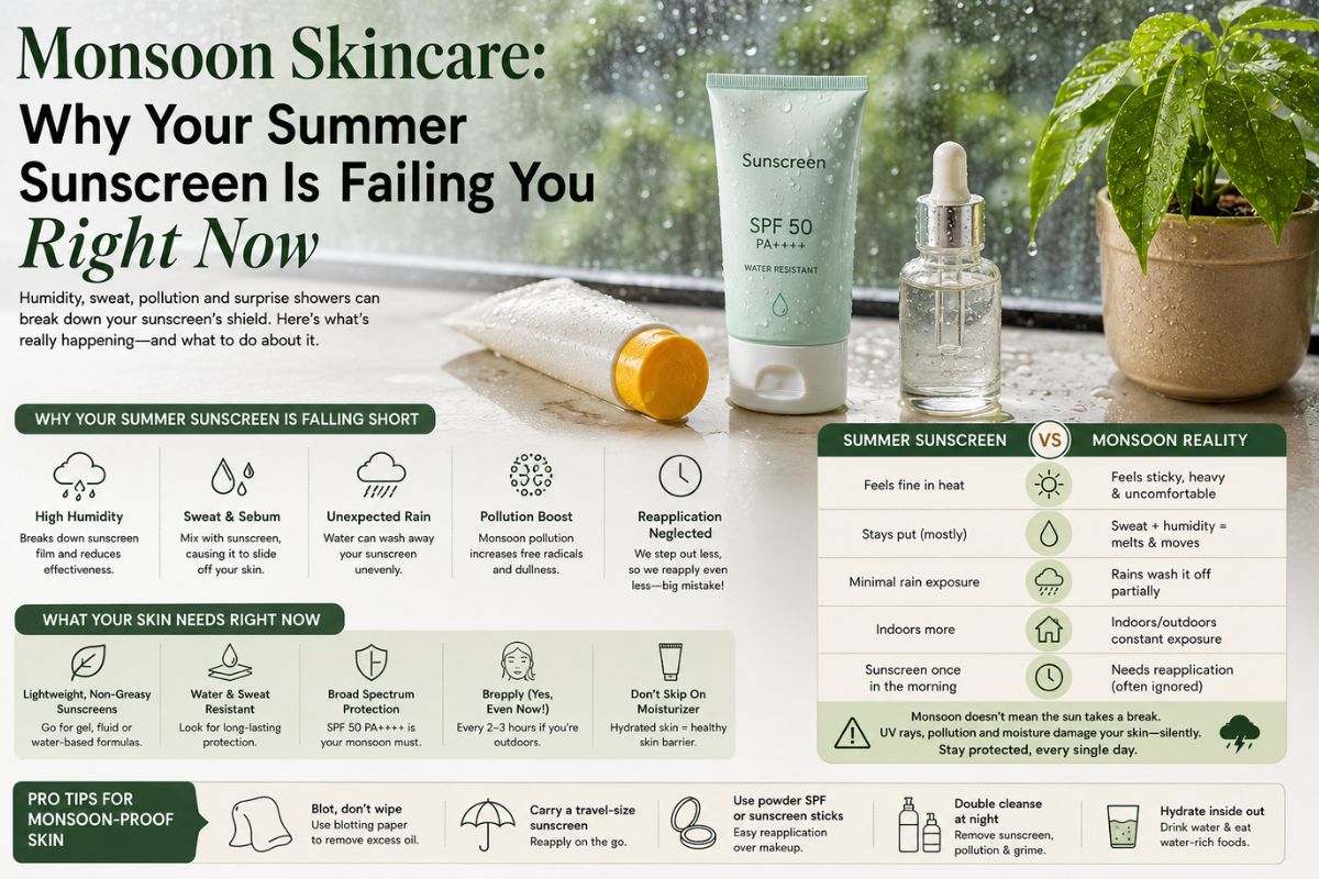 Monsoon Skincare: Why Your Summer Sunscreen Is Failing You Right Now