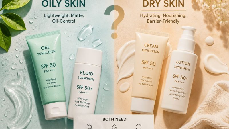 Sunscreen For Oily Vs. Dry Indian Skin: Which Texture Actually Works