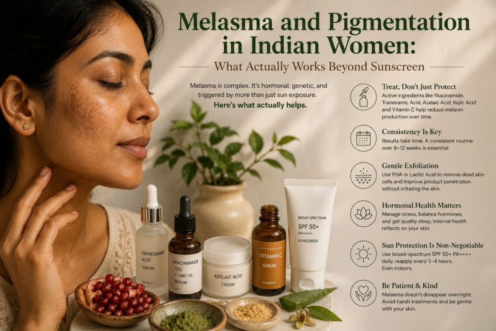 Melasma And Pigmentation In Indian Women: What Actually Works Beyond Sunscreen 2 Melasma And Pigmentation In Indian Women: What Actually Works Beyond Sunscreen