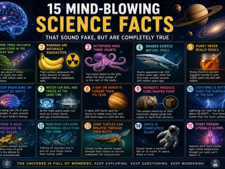 15 Mind-Blowing Science Facts That Sound Fake, But Are Completely True