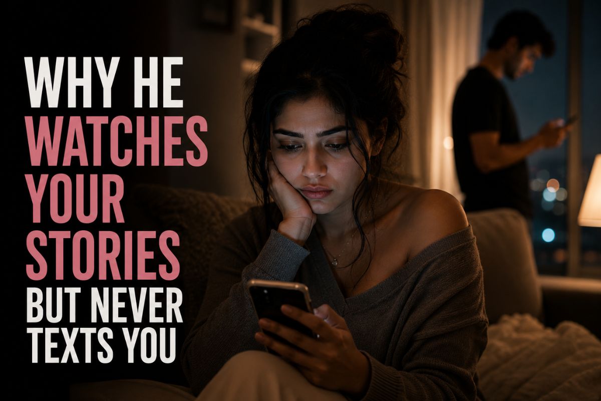 Why He Watches Your Stories But Never Texts You