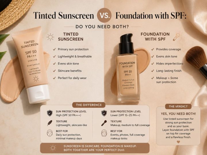 Tinted Sunscreen Vs. Foundation With Spf: Do You Need Both?