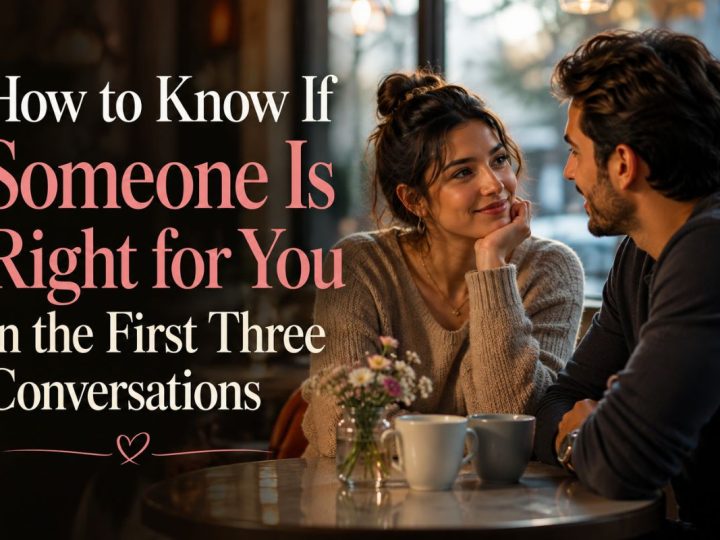 How To Know If Someone Is Right For You In The First Three Conversations