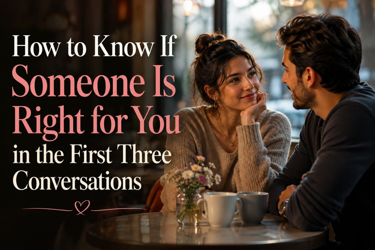 How To Know If Someone Is Right For You In The First Three Conversations