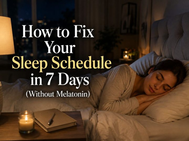 How To Fix Your Sleep Schedule In 7 Days (Without Melatonin)