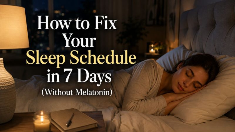 How To Fix Your Sleep Schedule In 7 Days (Without Melatonin)